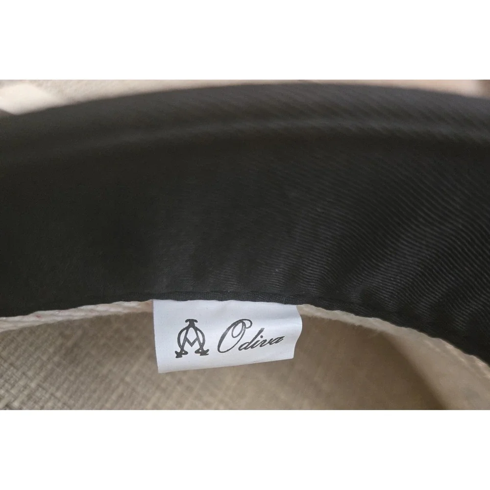 Odiva Geometric Pattern Adjustable Visor Hat With Black Trim One Size,‎ NWT